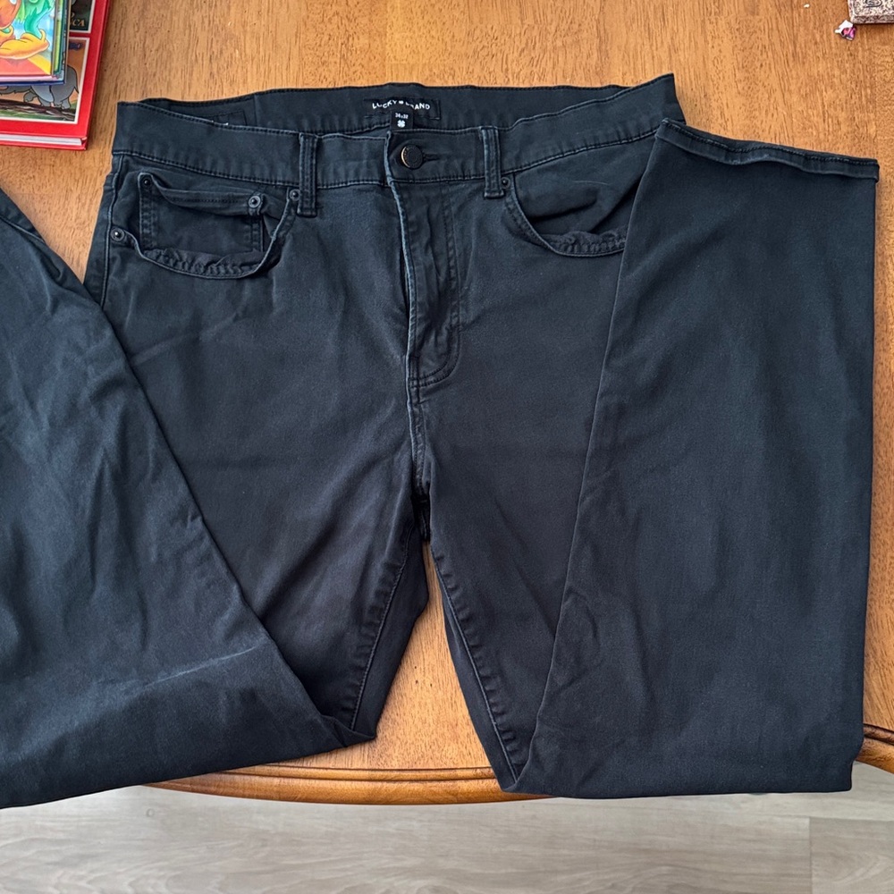 Lucky Brand Men's Relaxed Black Pants